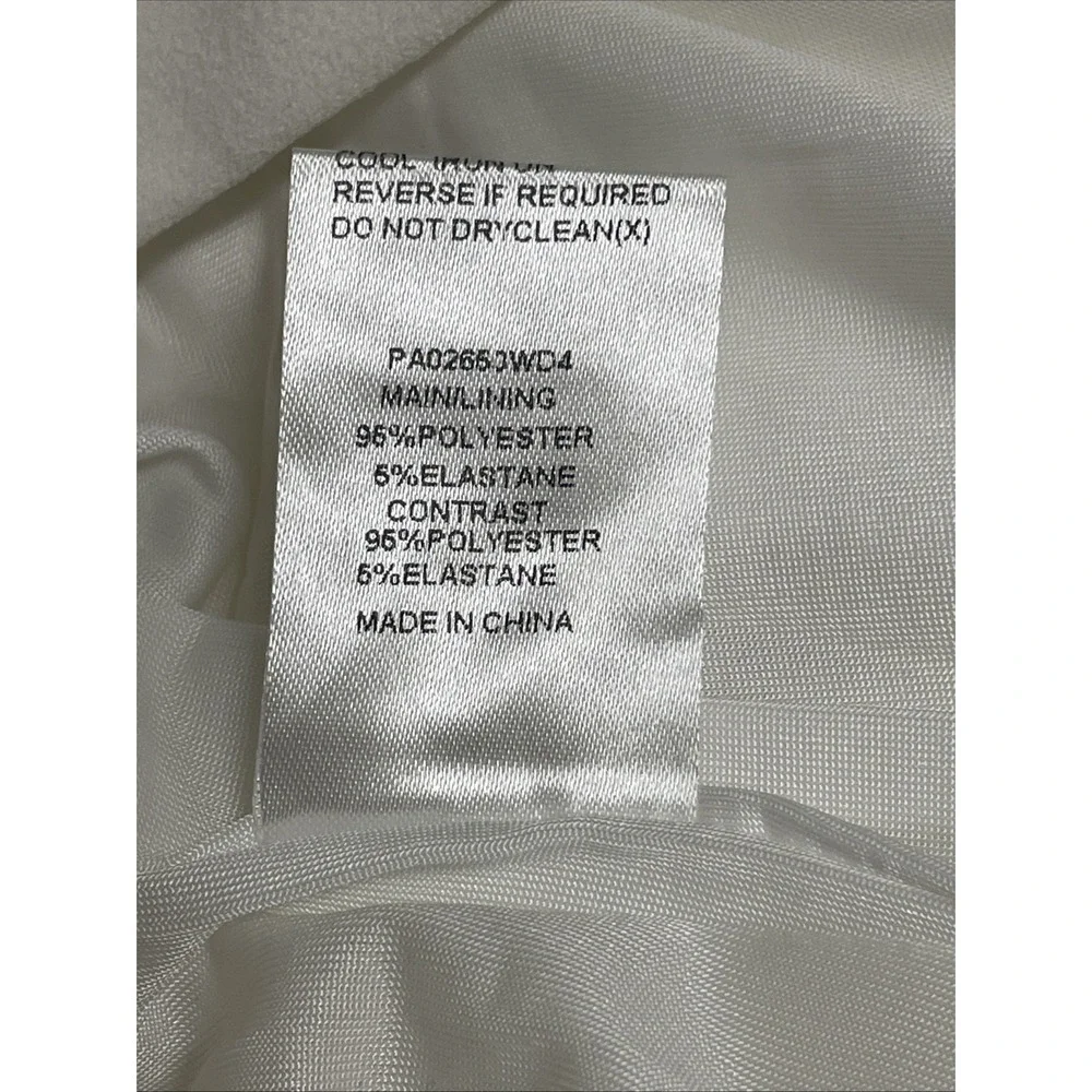 MESHKI Zendaya Highwaisted Flare Pants Ivory‎ White Womens Large NWT